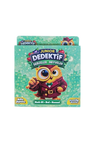 Junior Dedektif Meyve Ve Sebzeler Oyunu Dikkat Hafıza Ve Mantık Aile Oyunu