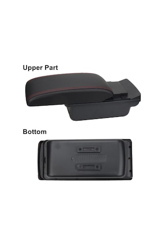 Siyah & Kırmızı Renault Clio 4 İçin Renault Clio 3 Iıı Iv İçin Araba Kol Dayama Kutusu Aksesuarları Depolama Usb Arayüzü Geri Çekilebilir