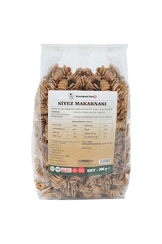 Devrekani Deva Gıda Siyez Unlu Burgu Makarna 5 x 300 G