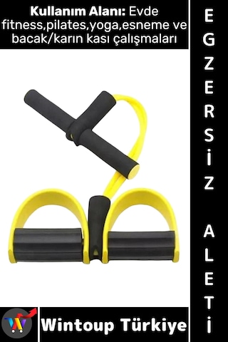 Egzersizaleti Fitness Aerobik Yoga Esneme Evde Spor Egzersiz Alt Vücut Karın Bacak Egzersiz Lastiği Çok Renkli