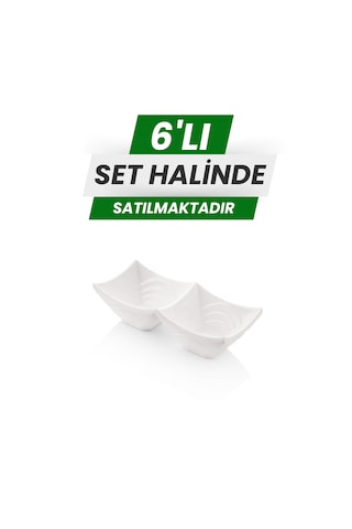 Alezy 523 Göreme Melamin Termostar Ürgüp İkili Sosluk 16x8 Beyaz