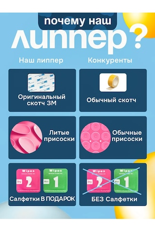 Octopusy Telefon İçin Velcro Tek Taraflı Beyaz-gri 292025615