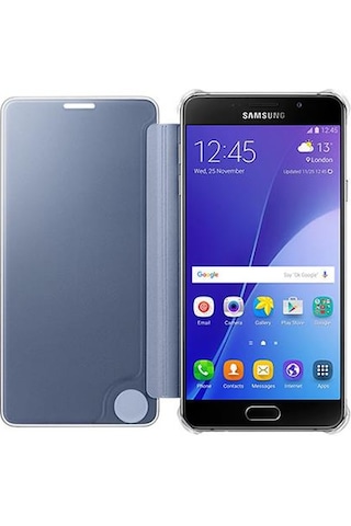 Galaxy A7 2016 A710f İle Uyumlu Clear View Cover Siyah Ef-za710cbegww Siyah