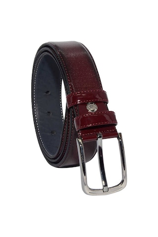 Süzer Deri Bordo Rugan Suni Deri Desenli 3.5 Cm.lik Klasik Kemer - 8007-80 001