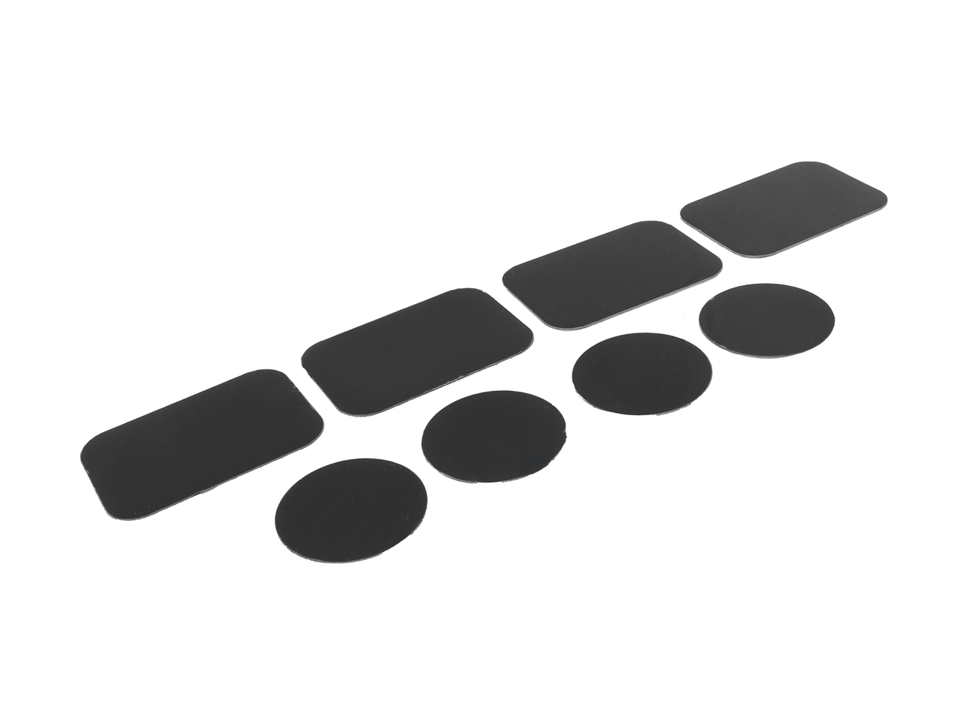 Mufunye 8 Adet Çelik Metal Levha: Akıllı Telefon, Tablet Ve Gps İçin Sabitleyici, Dürtme Engeli, Kolay Kurulum 4 Daire + 4 Dikdörtgen