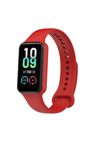 Xiaomi Amazfit Band 7 İle Uyumlu Kordon Silikon Esnek Ayarlanabilir Kordon Kayış