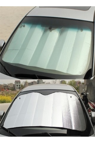 60x130cm Baloncuklu Araba Ön Cam Güneşlik Oto Güneşlik Perde