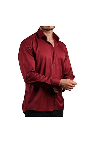 Dicotto Bordo Büyük Beden Rahat Kesim Micro Kumaş Kol Düğmeli Regular Fit Erkek Gömlek - 190-13 001