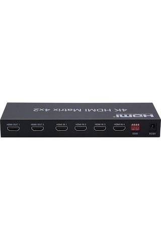 HDMI MATRİX SWİTCHER 4x2 4 İN (GİRİŞ) 2 OUT (ÇIKIŞ)