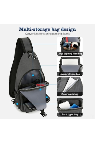 Maiyame Erkek Ve Kadınlar İçin Su Geçirmez Oxford Kumaş Sırt Çantası - Seyahat Ve Günlük Kullanım Koyu Gri