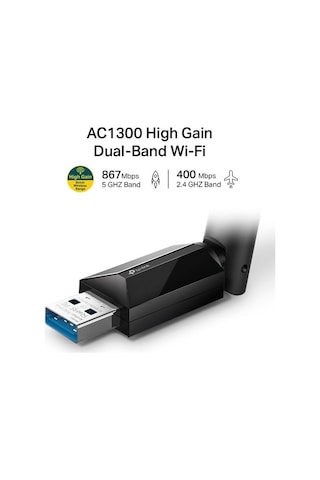 Tp-Link Archer T3U Plus Ac 1300 Mbps Wireless USB Adaptör