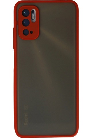 Xiaomi Redmi Note 10 5g Kılıf Montreal Silikon Kapak - Kırmızı