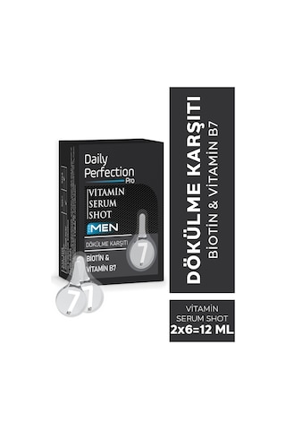 Daily Perfection Pro For Men Shot No:7 Dökülme Karşıtı Vitamin Serum 2 x 6 ML