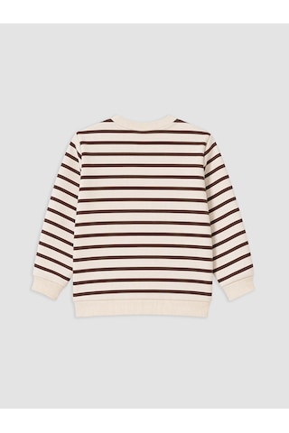 LC Waikiki Lcw Baby Kahverengi Yılbaşı Temalı Erkek Bebek Takım Brown Strıped