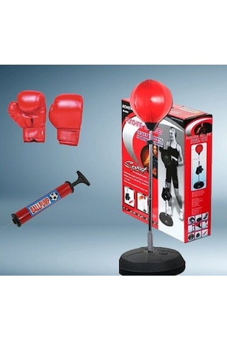 Ayaklı Boks Vurma Standı Pencikball Hız Topu 120-146 Cm Çok Renkli