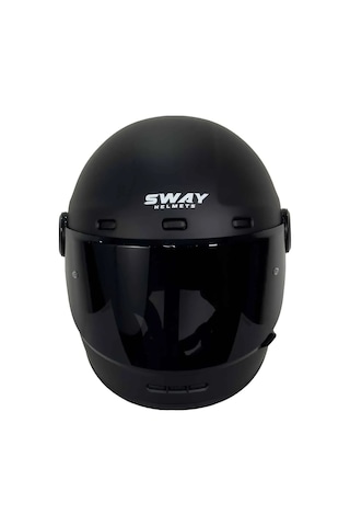 Kask Sway SW-6 Retro Mat Siyah