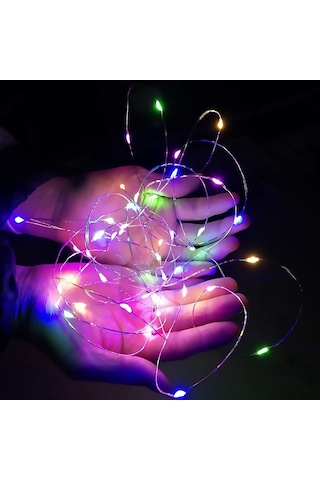 Yüksek Kalite 1.5 Metre Renkli Hobi Işığı Renkli Led Işık Modlu Renkli Pilli Led Işık Pil Dahildir Renkli