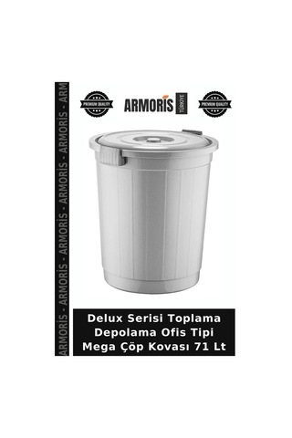 Delux Serisi Toplama Depolama Ofis Tipi Mega Çöp Kovası 71 Lt