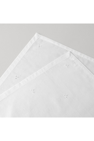 Linens Begonia 45x45 Cm 2'li Peçete Optik Beyaz Beyaz