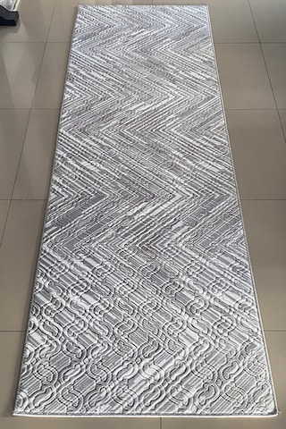 Lüle Halı Delüx Kaymaz Taban Halı Yolluk Gri Renk, Dlx7050