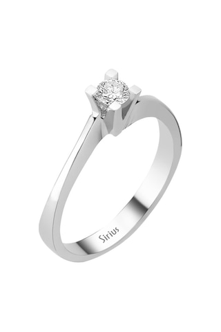 Sirius G Renk 0,18 Ct Pırlanta Tektaş Yüzük 0815R0082