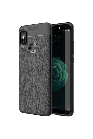 Xiaomi Redmi S2 Kilif Deri Görünümlü Korumali Niss Silikon 409444618