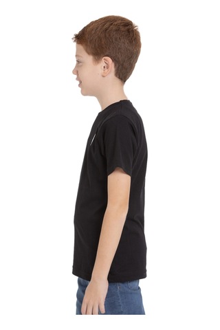 Zaytoon Unisex Çocuk Kısa Kollu Yan Dolu Filistin Haritası Nakışlı Tişört T600001 Siyah