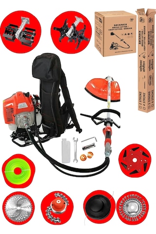 Deko Turkey DK8120 8 Başlıklı Set 20HPX Sırt Tipi Tırpan