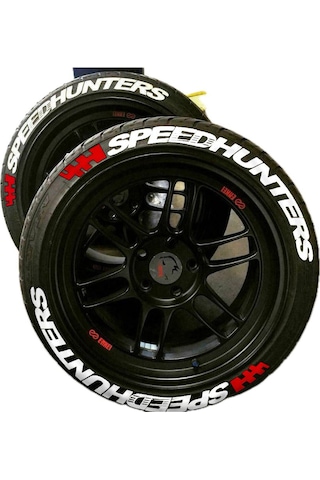 Lastik Yazısı Speedhunters Araç Lastik Stikeri 8adet 31mm Büyük