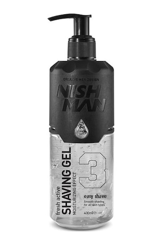 Nishman 3 Easy Shave Traş Jeli Pompalı 400 ML
