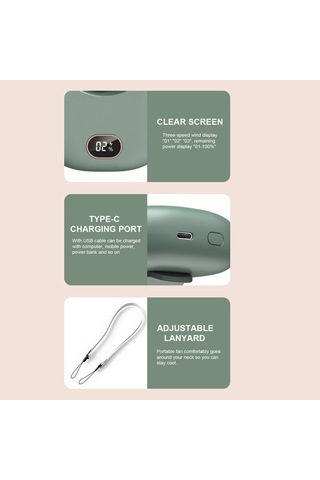 Soulader Taşınabilir Mini Usb Fan - Sessiz Çalışma Özelliği İle 3 Kademeli Hız Ayarlı Kişisel Serinletici