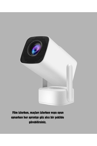 720p Hd Projeksiyon Cihazı - Uzun Ömürlü Ampul Canlı Renkler Ve Evde Sinema Keyfi