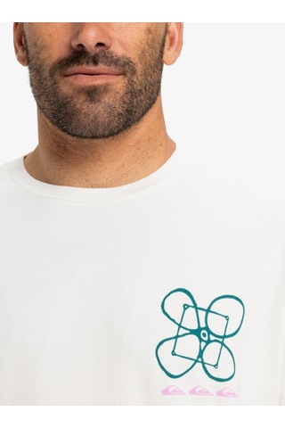 Quiksilver Hw Ouitside Inside Ss Erkek Kısa Kollu Tişört Eqyzt08032 Beyaz Beyaz
