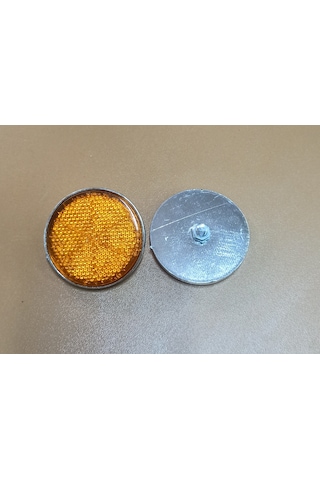 Yuvarlak Nikel Sarı Reflektör 2 Adet 6mm Vidalı