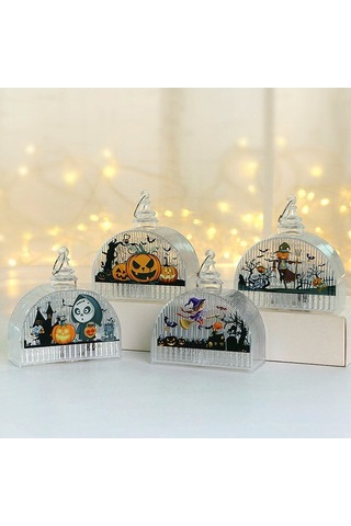 Pazly Taşınabilir Cadılar Bayramı Balkabağı Feneri - Çocuklar İçin Siyah Cadı Dekoru Diğer