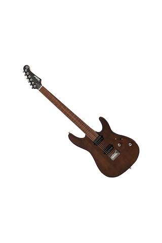 Valler Fts250 Mat Koyu Kahve Okoume Ağacı Hh Perdesiz Elektro Gitar
