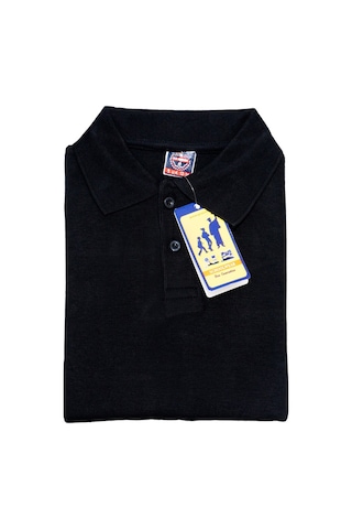 Angelos Girls Kız Çocuk Okul Tarz Pamuk T-shirt -5-17 Yaş Ag005 Siyah