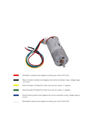 Dianziye Jga25-371 12v 100rpm Azaltma Motoru Seti - Akıllı Araçlar, Robotlar İçin Dayanıklı Metal Dişliler Ve Tamamen Kapalı Yapı