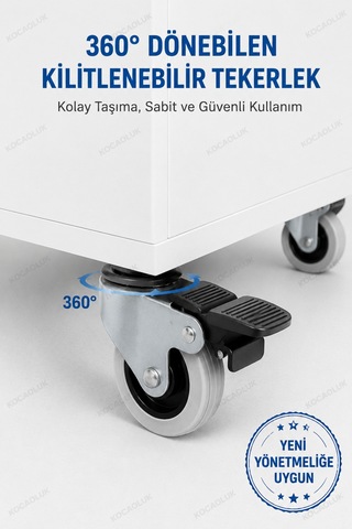 Yeni Yönetmeliğe Uygun Model Seyyar Lavabo Tekerlekli Mobil Lavabo Şarjlı Musluklu 10+10 L Hazneli Kurulu Beyaz