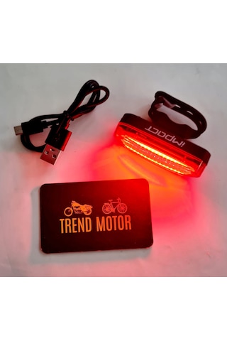 Polis Çakar Flaşör Mavi Kırmızı Işık Bisiklet - USB ŞARJLI