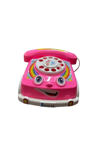 Çevirmeli Telefon Araba Pembe