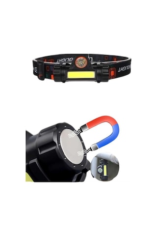 Ledli Şarjlı Kafa Lambası Led Şarjlı Su Geçirmez Kafa Feneri Çoklu Renk