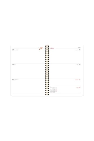 Keskin Color 17x24 Spiralli Akademik Ajanda Mocha 600101-99 Çok Renkli
