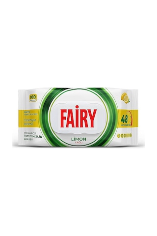 Fairy Yüzey Temizlik Havlusu 100 Lü Limon Yağlı X 2 Adet Beyaz