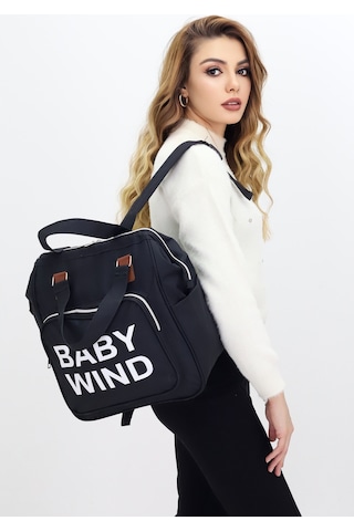 Termal Bölmeli Anne Bebek Bakım Çantası Omuz Askılı Bebek Arabası Uyumlu Geniş Hacimli Omuz Çantası Siyah