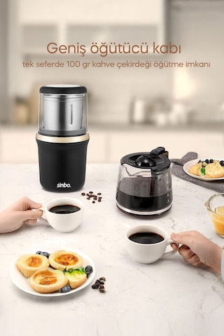 Sinbo Scm-2982 Kahve Ve Baharat Öğütücü Siyah