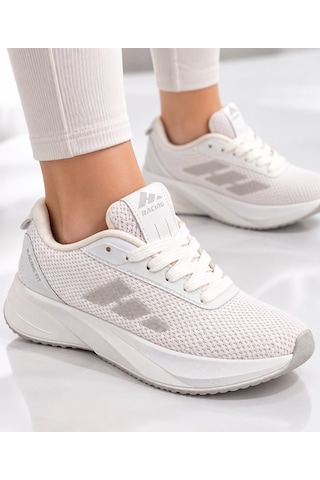 Papucumun Dünyası Nefes Alan Kumaş Yapılı Hafif Konforlu Unisex Sneaker Beyaz