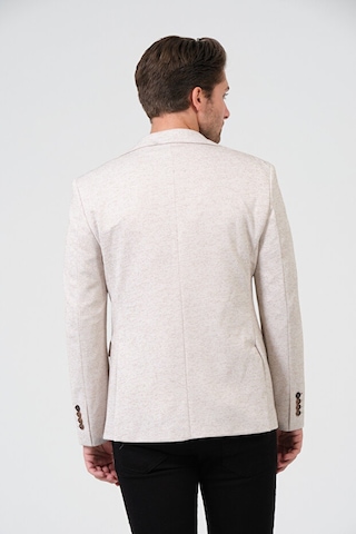 Bonesti Erkek Slim Fit Blazer Ceket Krem Kahve Benekli