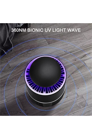 Symbee Ev İçin Beyaz Usb Led Uv Işıkli Sessiz Elektronik Mus Musu Tutucu Fanlı Öldürücü Aleti