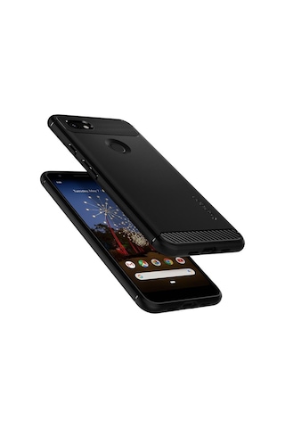 Spigen Google Pixel 3a Xl İle Uyumlu Kılıf Rugged Armor Matte Black